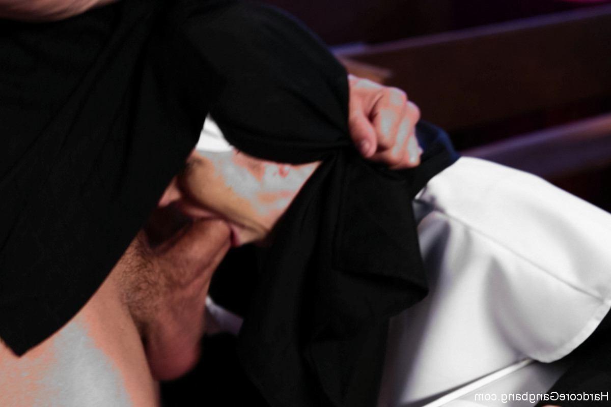 24P Petite sexy blond nun Gangbanged by 5 Priests in Chapel