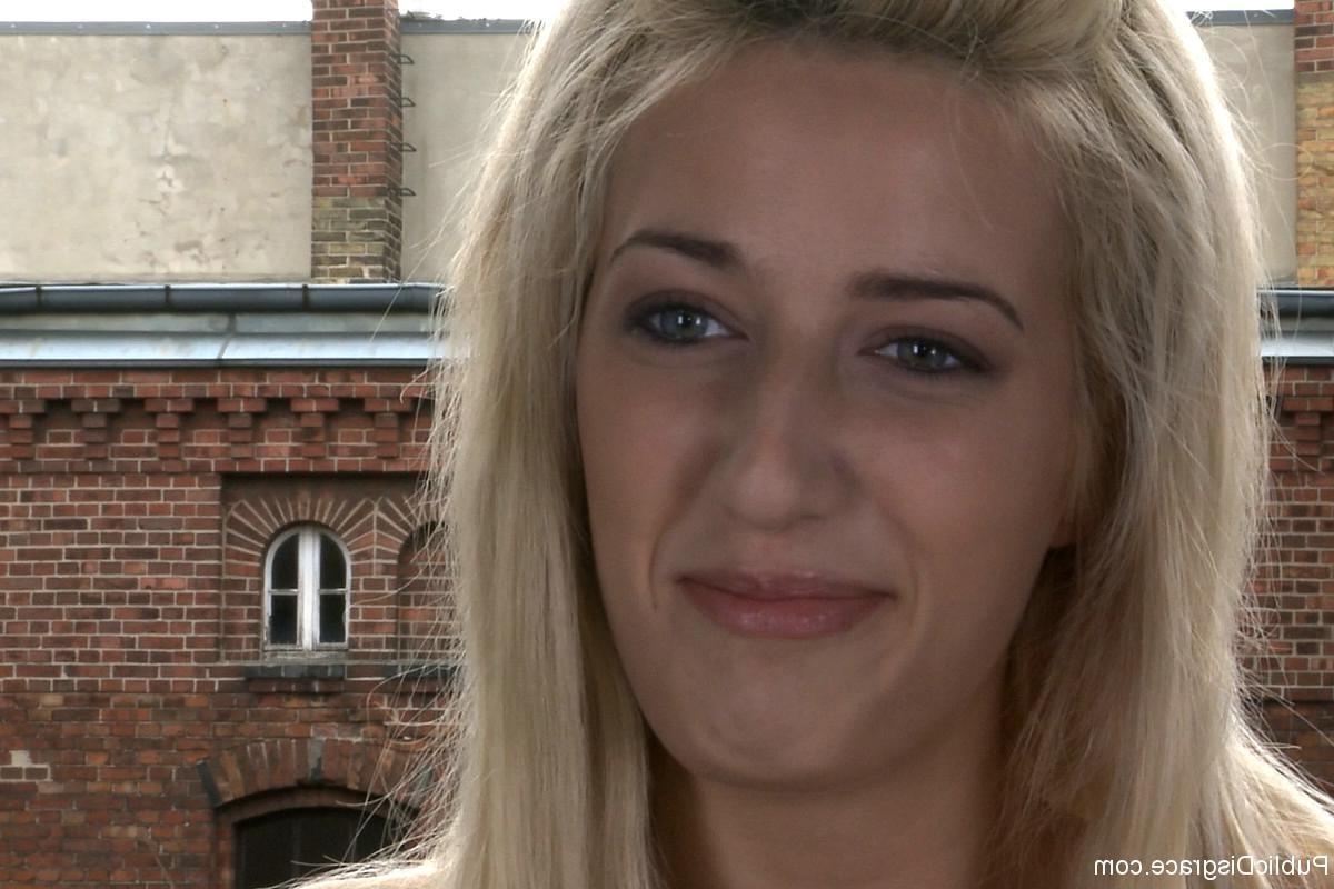 24P Blonde gets Tied to a Park Bench  Fucked Where Everyone Can See