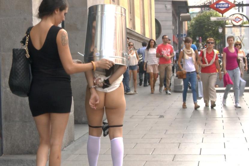 15P Spanish Slut Chiara fully exposed on the streets of Madrid