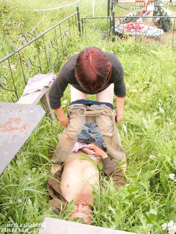 15P Brutal seduction at the cemetery field