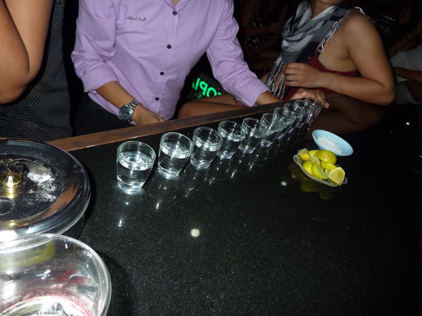 25P Hot Drunk walking street babes drinking and party hard asian pussy