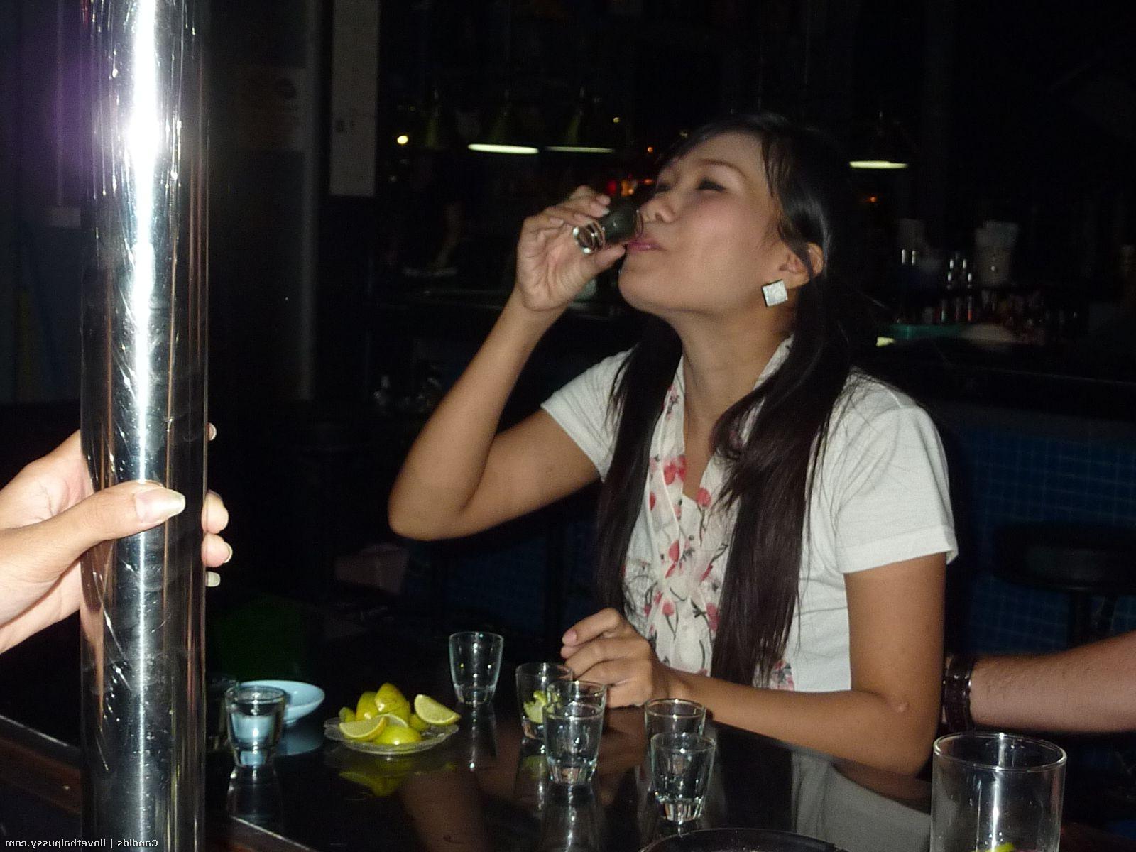 25P Hot Drunk walking street babes drinking and party hard asian pussy