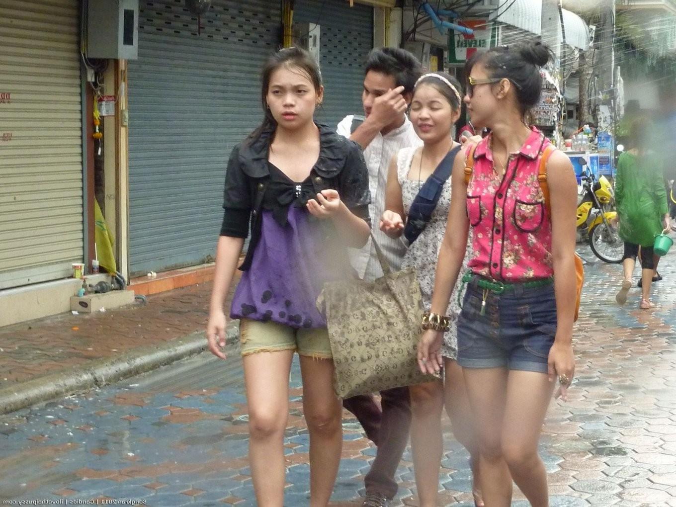 25P Lactating Thai Whore fucked by crazy sex tourist public flashing asian pussy