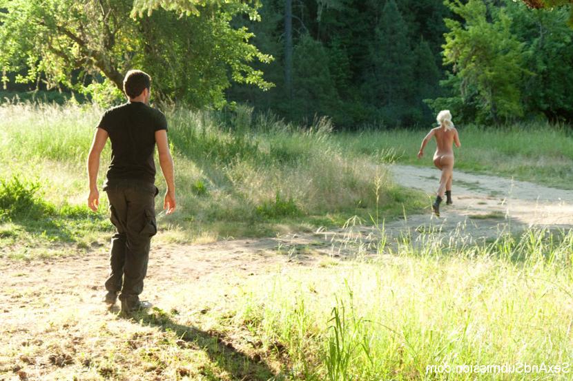 15P Two Beautiful Blondes Brutally Fucked in the Wild!