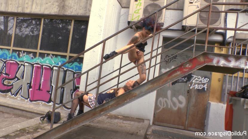 15P Camil Core is humiliated and shamed on the streets of Madrid by gorgeous Dom Sat