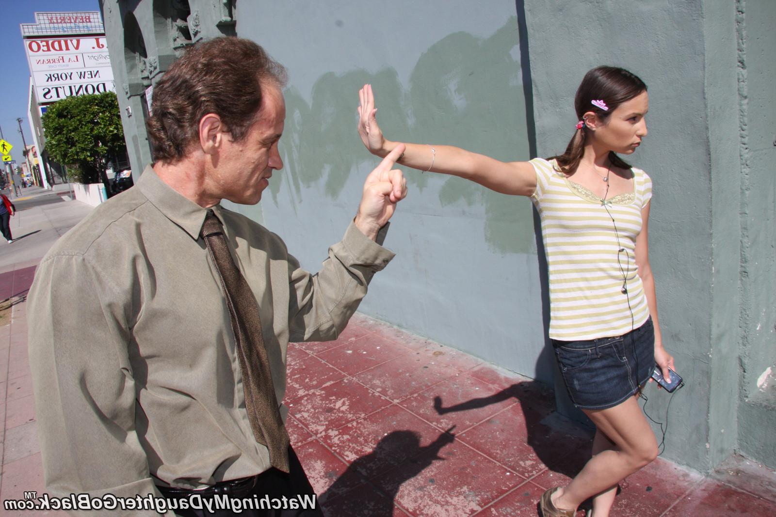 15P Father watches as teen Amber Rayne fucks a black dude 
