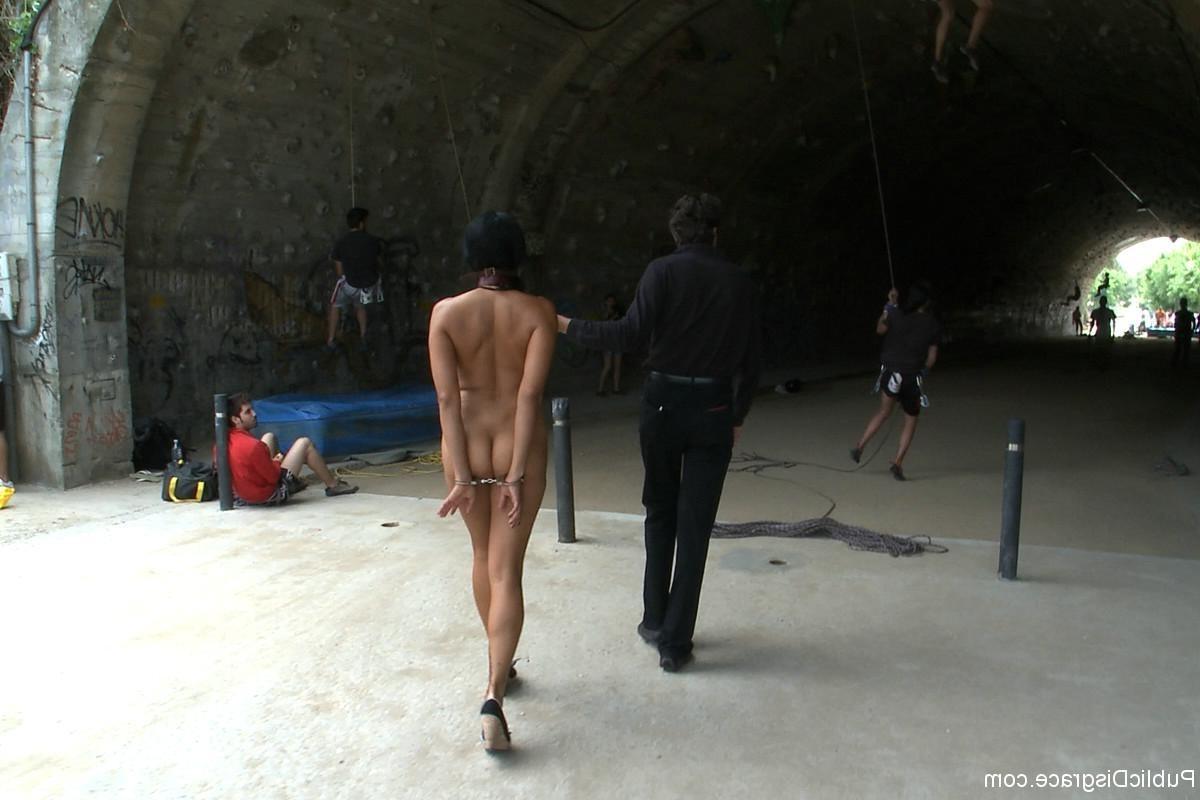 24P Lara gets tied up and paraded naked through the streets of Europe
