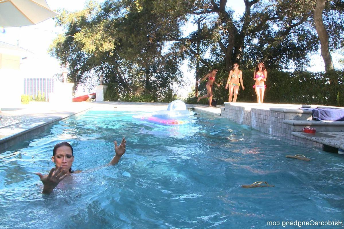 21P Hardcore gangbang  group of lesbian girls and kinky men overpowered and fucked b