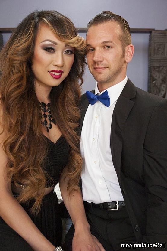 16P Venus Lux asian ts in black stockings ass fucking straight guys with tattoos