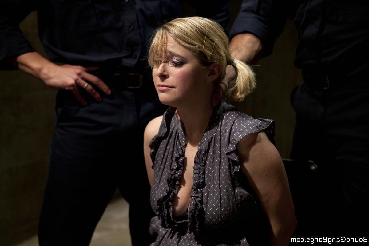 24P Babe gets tied and brutally fucked by the corrupt gang of cops