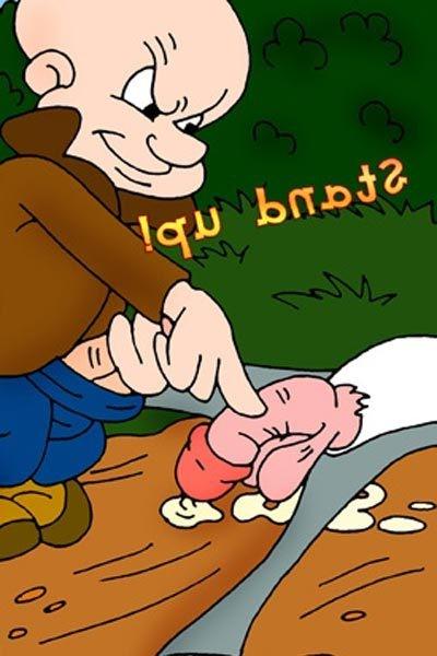 12P Tweety Bird riding Taz as getting her hole plugged