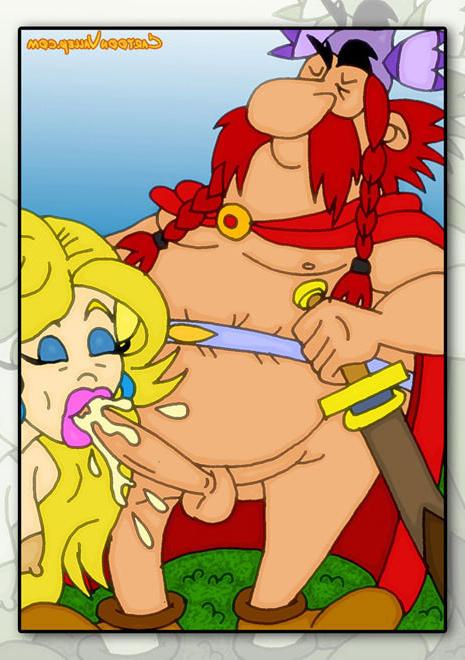12P Virgin Falbala grab Obelix after gets her ass fucked