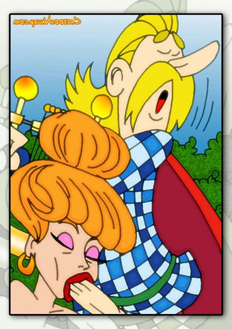 12P Virgin Falbala grab Obelix after gets her ass fucked