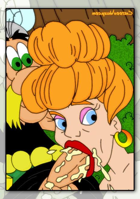 12P Virgin Falbala grab Obelix after gets her ass fucked