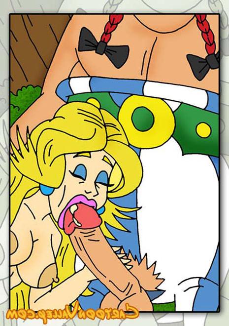 12P Virgin Falbala grab Obelix after gets her ass fucked