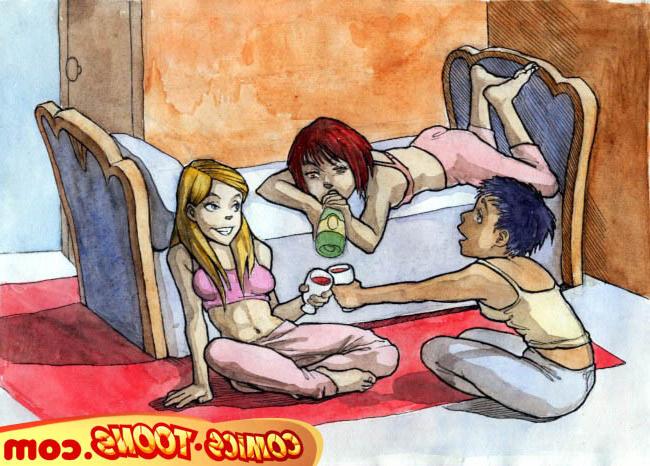 12P Drunk WITCH lesbians in threesome