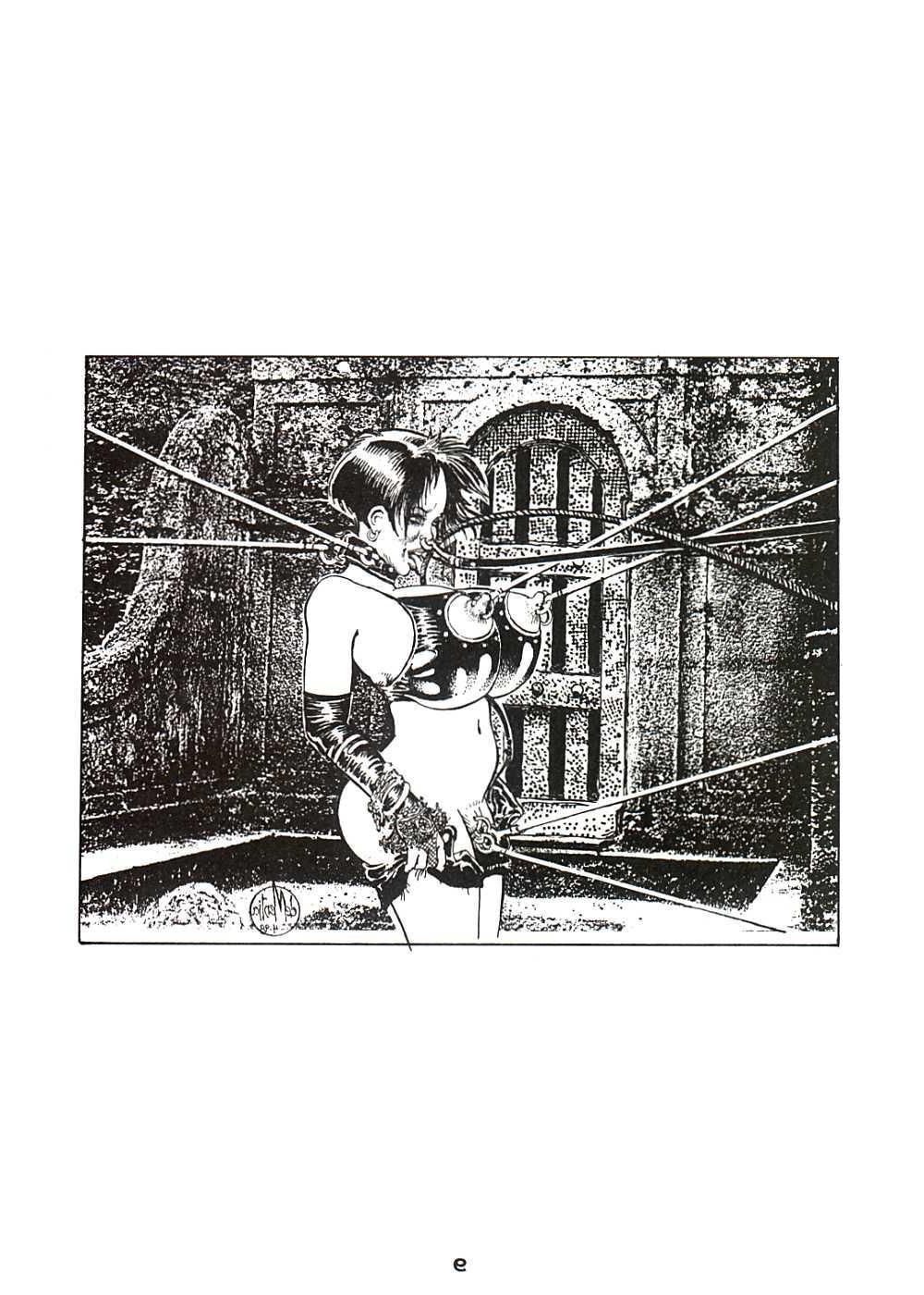 15P evil rope tied breast bondage artwork and sexual erotica
