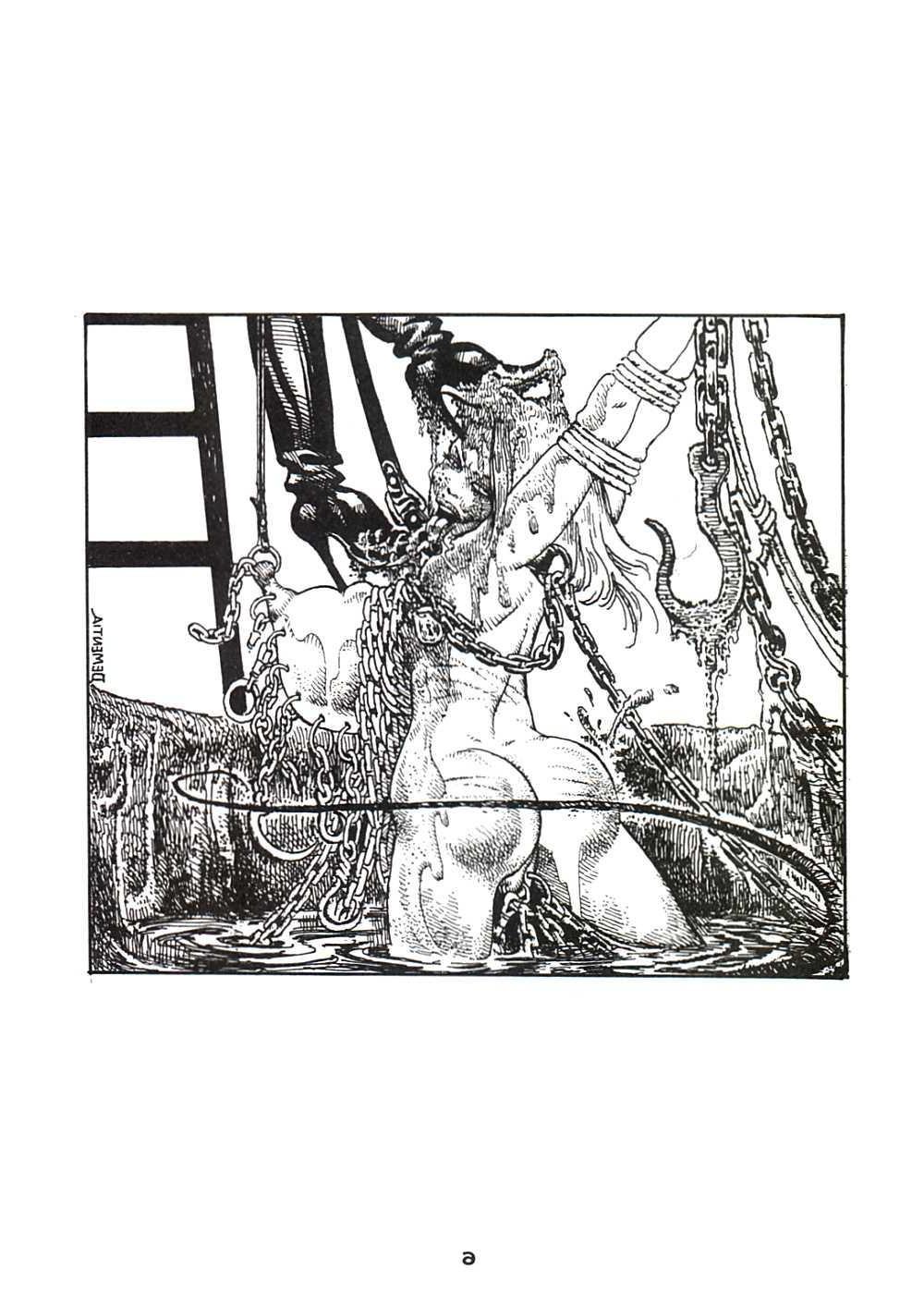 15P evil rope tied breast bondage artwork and sexual erotica
