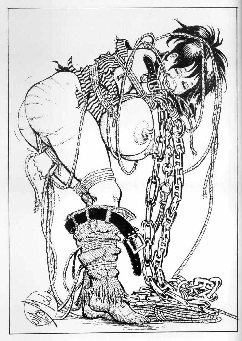 15P enormous rope tied breast fetishes and bizarre bondage artworks