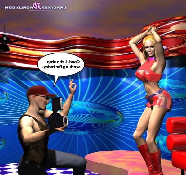 16P Blonde masturbates then gets fucked by big robot