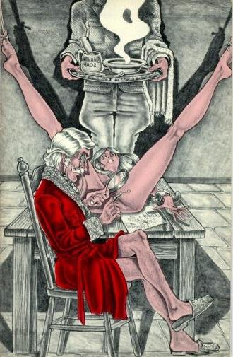 15P skinny women tied with rope for painful bondage artwork