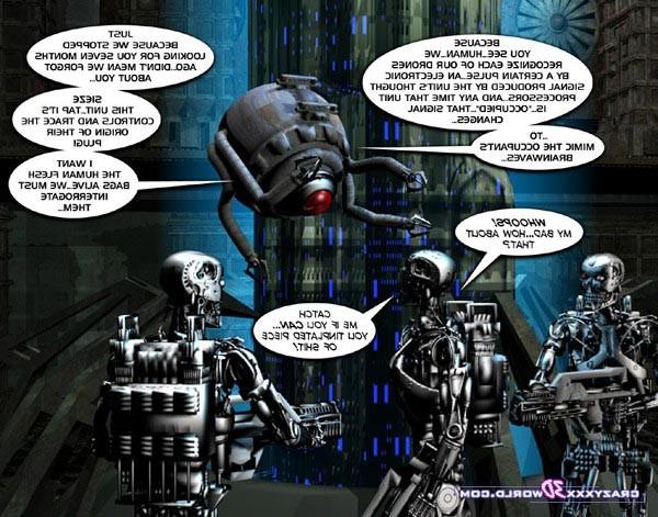 16P Fatty blonde in erotic fantastic story with robots