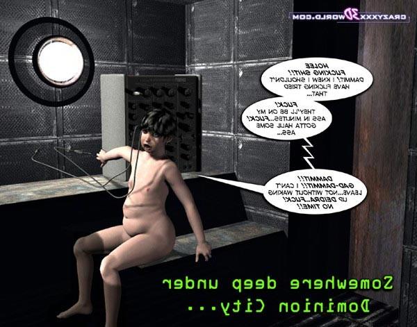 16P Fatty blonde in erotic fantastic story with robots