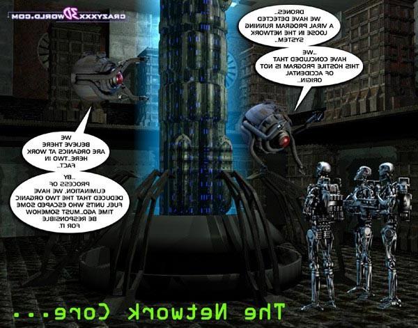 16P Fatty blonde in erotic fantastic story with robots