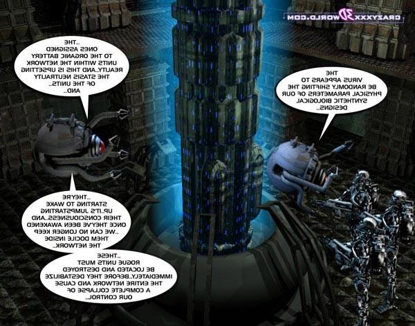 16P Fatty blonde in erotic fantastic story with robots