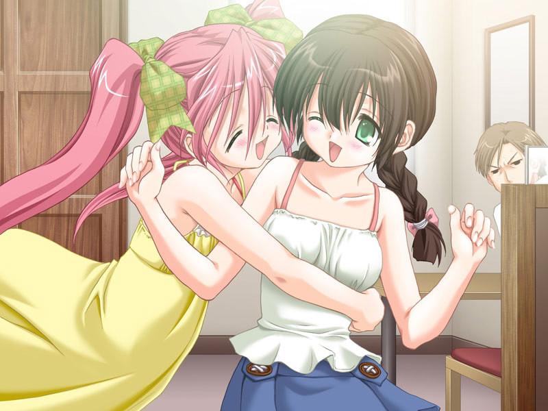 20P Fiesty young hentai teens in cute outfits fighting over a boy