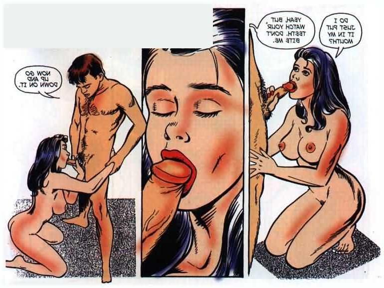15P virgin brunette learns to suck cock