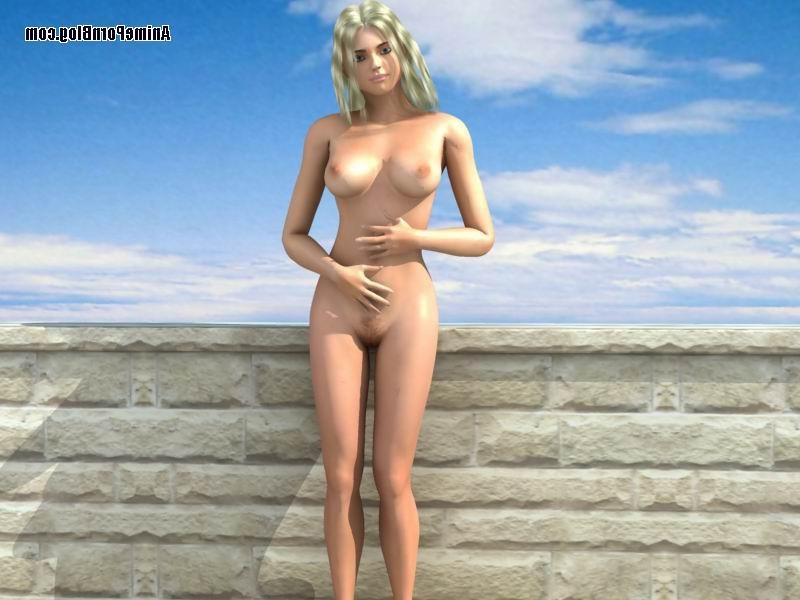 16P Beautiful virtual girl with perfect tits posing naked