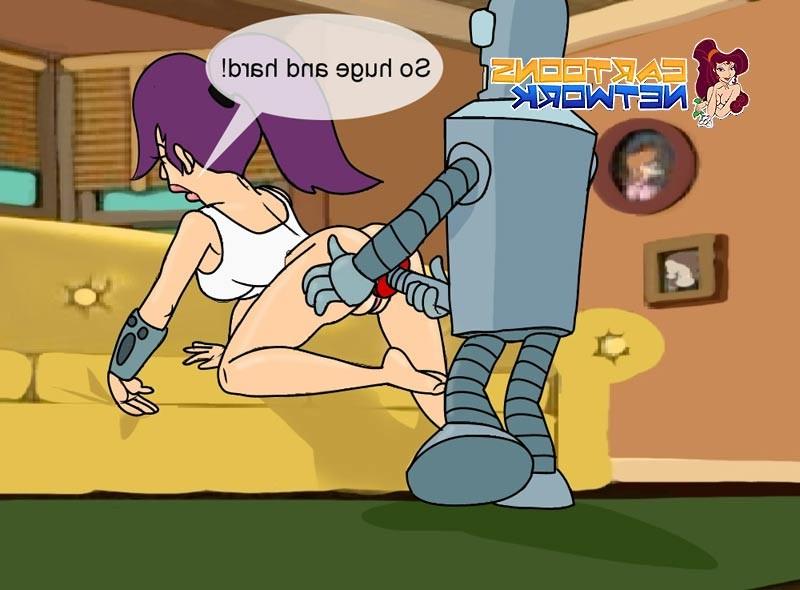 15P Cock hungry cartoon girl gets fucked by robot