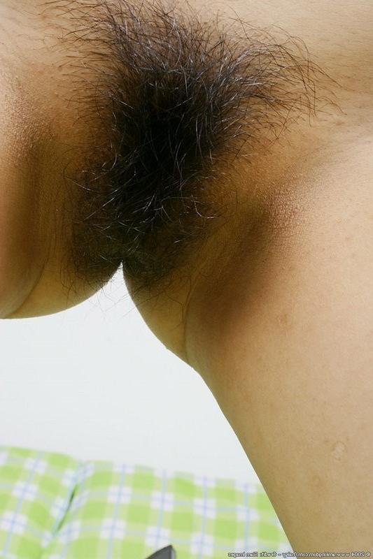 15P hot asian with perky nips shows her hairy muff