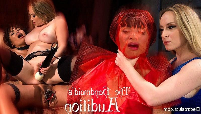 22P Milcah Halili asian subgirl is electro toyed and humiliated by lezdom Aiden Star