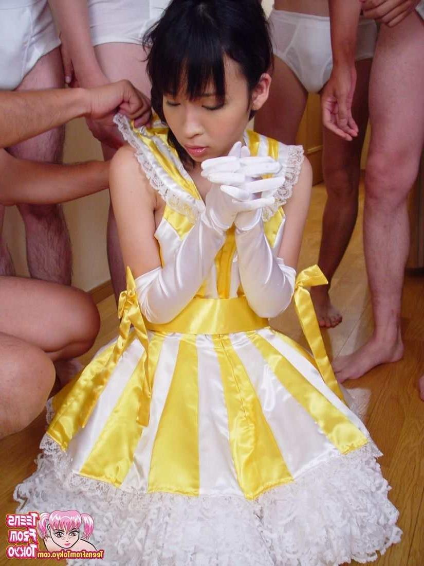 16P Asian teen gangbanged