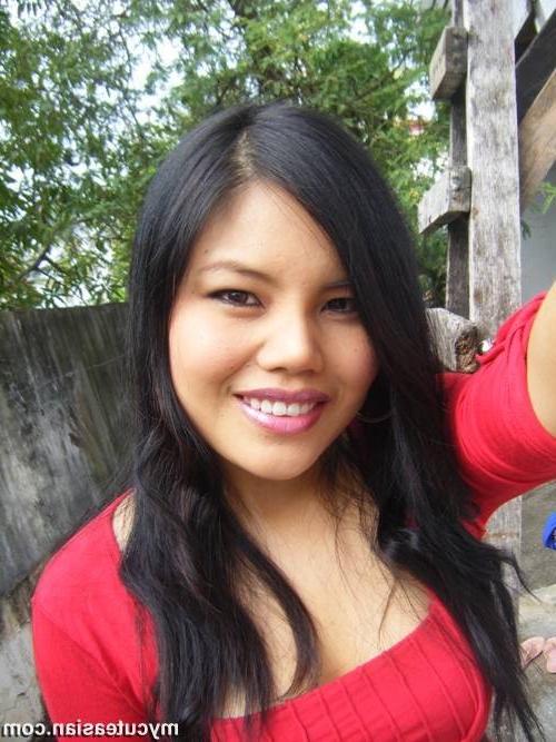 15P Lovely Asian amateur teen teasing us outdoor