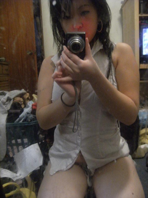 15P Cute homemade self shooting amateur Asian teen GF