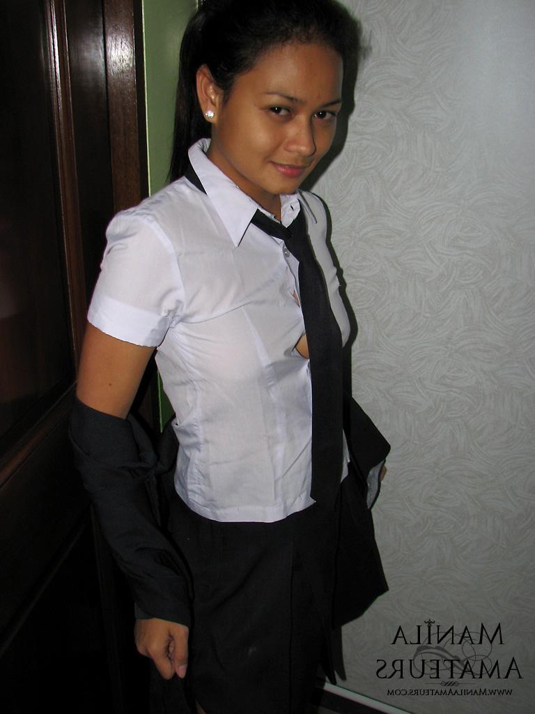 15P petite filipina teen flashing her perky little tits