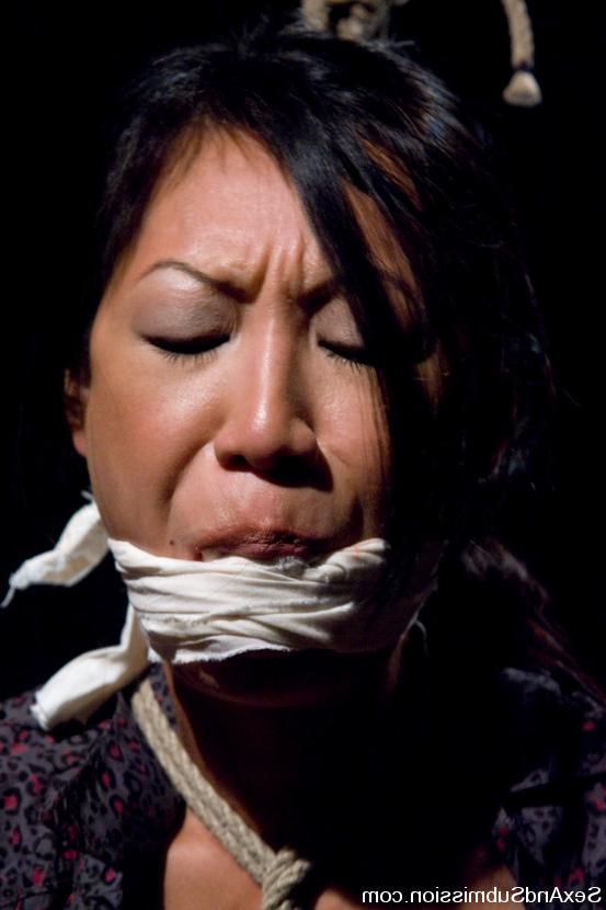15P Busty Asian babe Tia Ling anal fucked and dominated in bondage