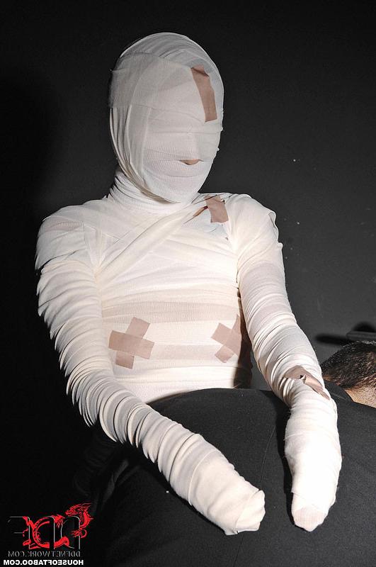 16P Leyla Black Girl Mummified, Fingered &amp;amp; Spanked