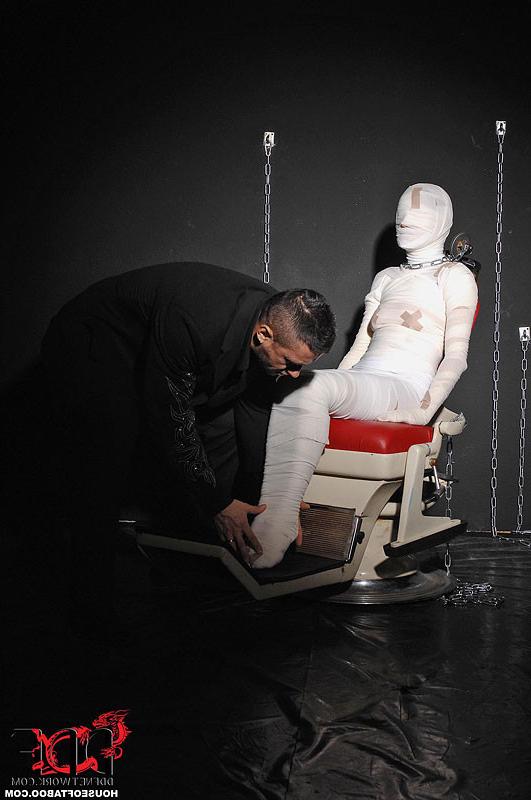 16P Leyla Black Girl Mummified, Fingered &amp;amp; Spanked