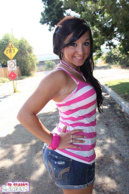 17P Young latin slutty babe fucking and sucking on bukkake orgy
