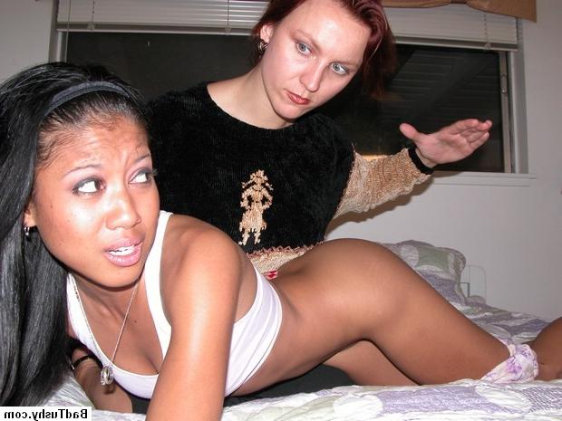 16P forces her over her lap and gives her a very hard spanking