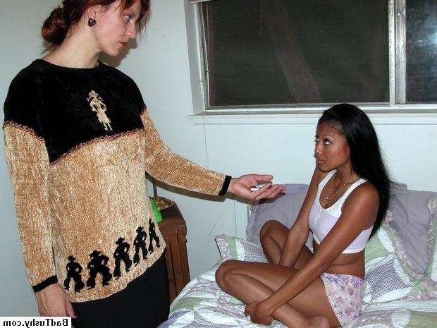 16P forces her over her lap and gives her a very hard spanking