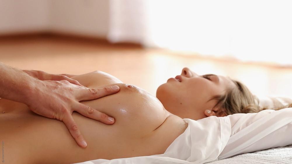 16P Naturally busty nymph riding a stiff dick like a pro