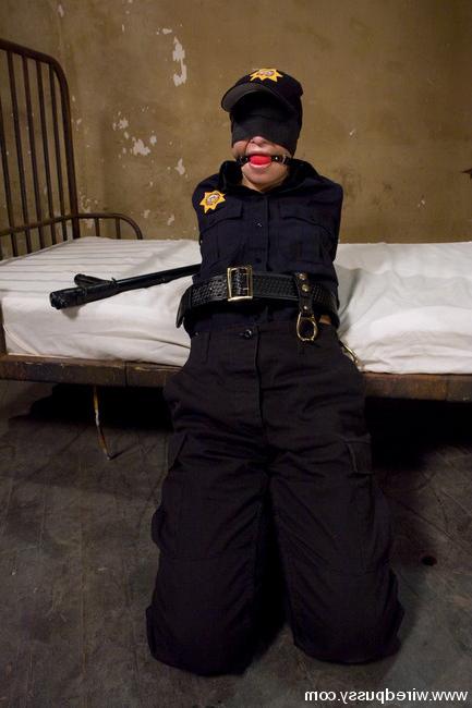 15P Brunette girl is forced byfemale officers and brutaly inserted