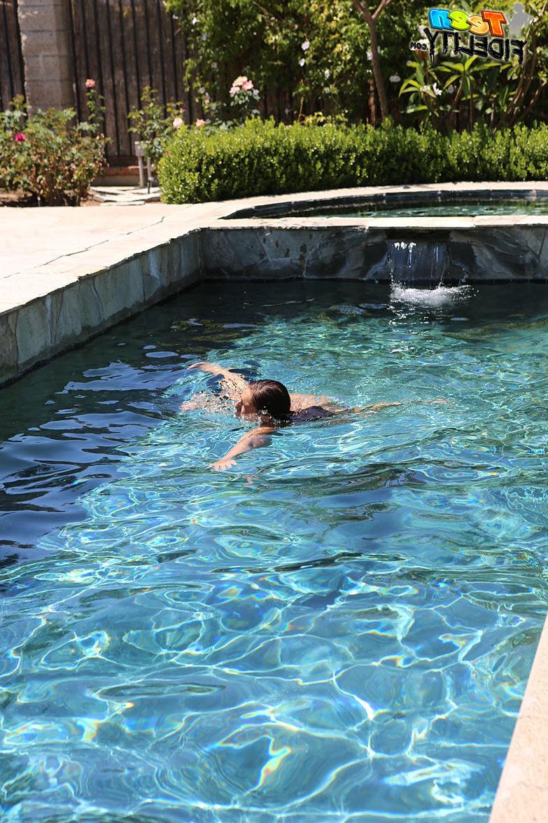 15P Mischa Brooks having a nice Swim before getting Fucked