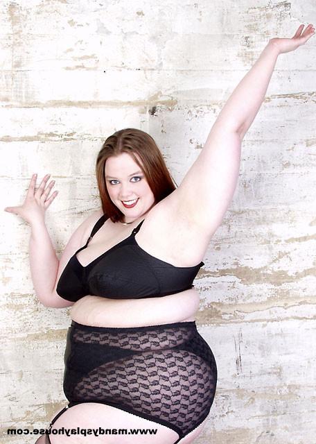 15P Huge kinky BBW in tight black stockings