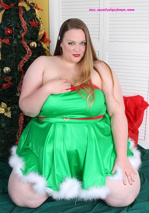 15P BBW In a sexy and festive holiday dress